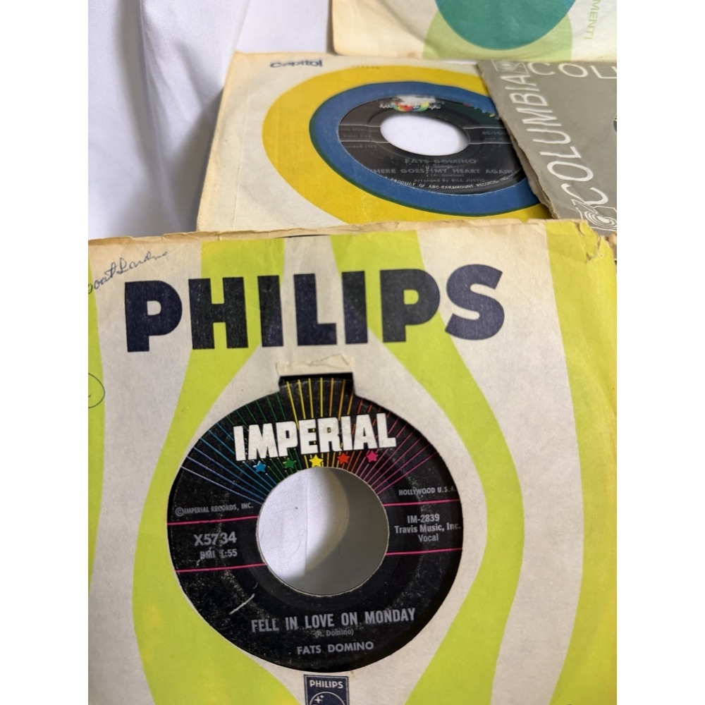 Vintage Fats Domino Vinyl 45s Imperial ABC Paramount Record Albums A Lot Of 16 - Picture 5 of 8